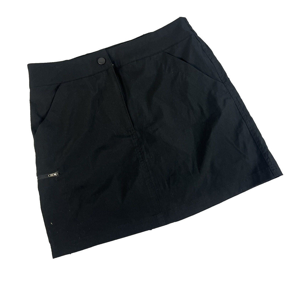 32 Degrees Cool Skirt Skort sz Small Black Slim Stretch Modest Sports Fitness